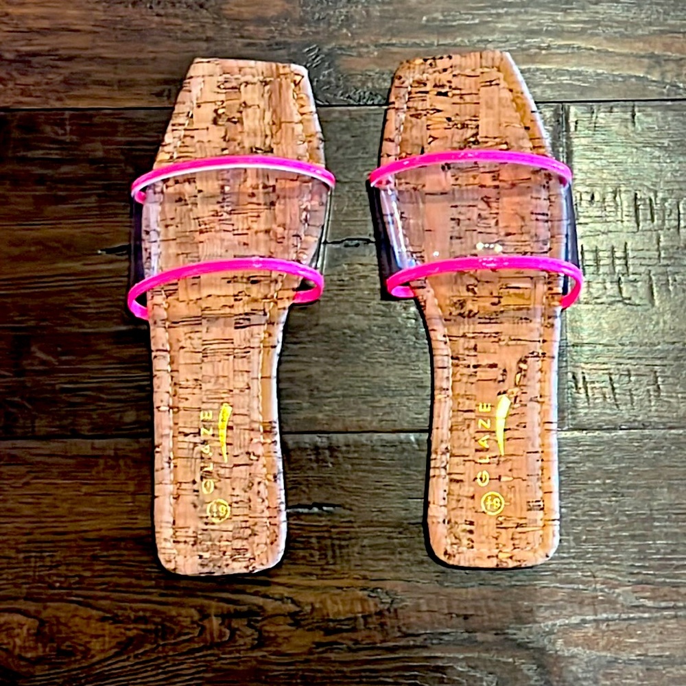 Rita-2 Cork Screw Sole Slides